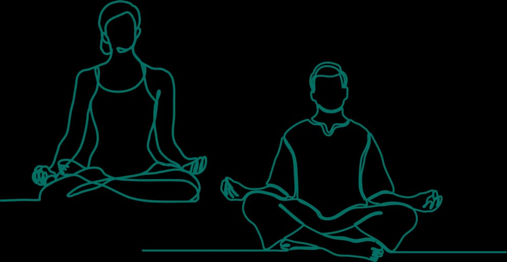 Healing humans illustration